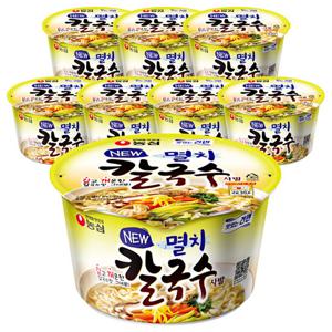 농심 멸치칼국수 사발 8개