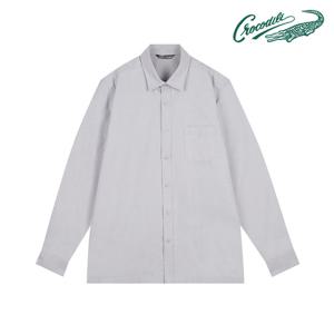 [크로커다일] 슬럽 솔리드 스탠다드 캐주얼 셔츠 CDAA9WS9417