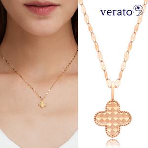 베라토 14K 크로버 목걸이