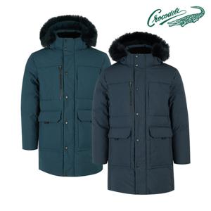 [크로커다일] 고밀도 프린트 구스다운 롱점퍼 CDAA9JP4209