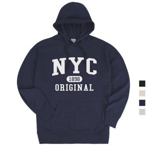 기모 NYC1898 오버핏 남여공용 후드티