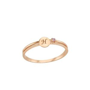 [GB] 탄생석 이니셜각인 10K GOLD 반지 LRT17006T