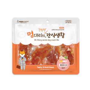 멍대리 강아지 간식 대용량 져키 300g - 치킨 젤리꽈배기(습식)