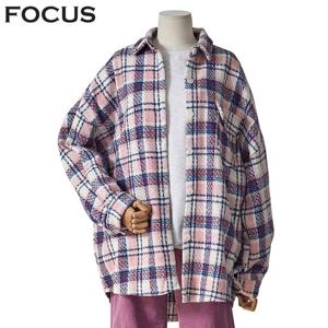 [포커스]원터 박시 체크 셔츠_FW3K7BL0394
