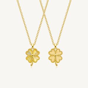 수앤진골드 듀얼 크로버 목걸이 24K 순금 5g