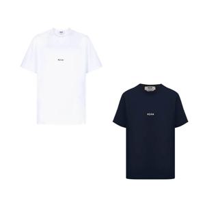 MSGM 브러쉬 마이크로로고 프린트 티셔츠 3540MM550