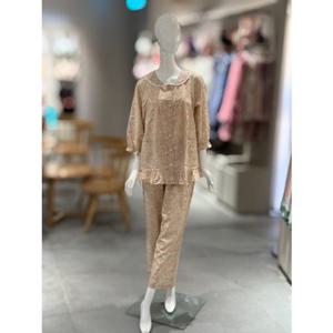 [비너스]면모달 파스텔 옐로우 잔꽃나염 여성파자마 (VPA4405W)