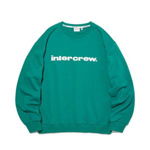 [인터크루]인터크루 아카이브 로고 맨투맨 그린 ITY1TM31GGN