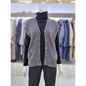 소고 트리아나 세이브존07 소고 트리아나 여성 단추 디테일 포인트 니트 조끼 AK1QA01