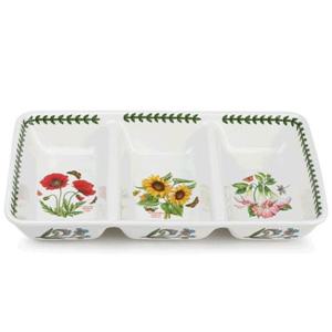 [포트메리온]직사각 삼절 안주 접시 대 (CN) 1p