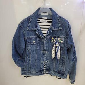 더스토아 DP01 보석 장식 청 재킷 점퍼 T23fnc346p011