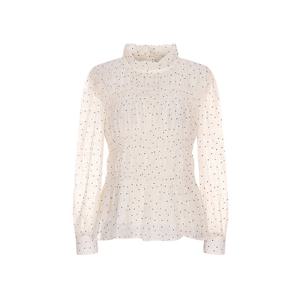 [올리브데올리브]하이넥 도트 블라우스(OW4SB163)