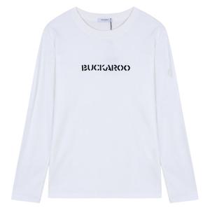 [버커루]여성 60수 양면실켓 로고 R넥 긴팔 티셔츠 (B235TS510P)