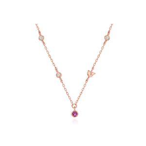 [티르리르] 튤리 로돌라이트 실버핑크 목걸이 TNSSVP13999S