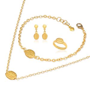 여자 순금 주얼리 4종 세트 26.25g 24K [커피콩]