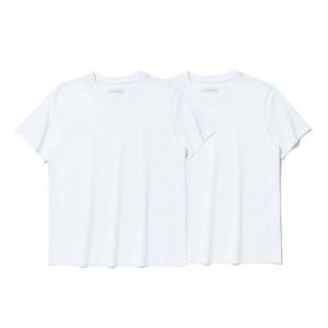 [인터크루]2PACK 반팔티셔츠 화이트 ITY5TR01GWH