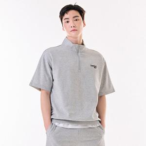 공용 쿨링 코튼 아노락 반팔 티셔츠-DBRU5812D0B