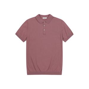 [페라로밀라노] (정가158000) 에센셜 카라 반팔 스웨터 핑크 (AECA20173)