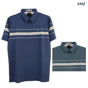 SMJ1772 남성 반팔 카라 티셔츠 선염 무봉제 반팔티 봄 여름