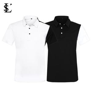 루센 남성 소매 반전배색 반팔티셔츠_B2-3E119