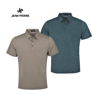 쟌피엘 베이직 가슴 포켓 카라 반팔티셔츠_J2-3E139