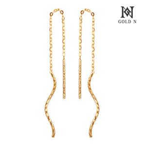 골드앤 14K 바이웨이브 롱귀걸이 YG