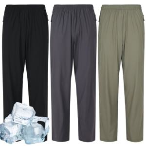 [리빌모아]시원한 냉감 스판 밴딩 팬츠 바지 IE-PTS-WK12-1-블랙