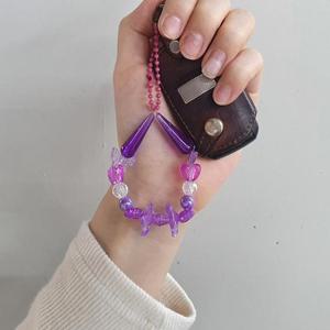 비즈키링 팔찌만들기 우레탄줄 투명 0.8mm 우레탄줄 비즈공예