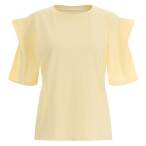 샵앤) 샤인퍼프 여성 라운드 면100 반팔티 DAI-WSH-12014-옐로우