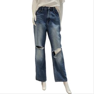 [에이비에프지]찢청 와이드 팬츠 ADY5ZE33G