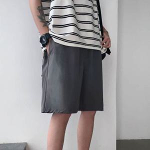 남성 여름 캐주얼 패션 베이직 데일리 밴딩 반바지