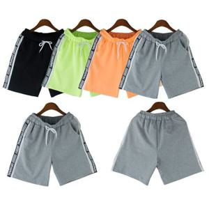 남자 영문 포인트 옆 라인 트레이닝 5부 팬츠 반바지