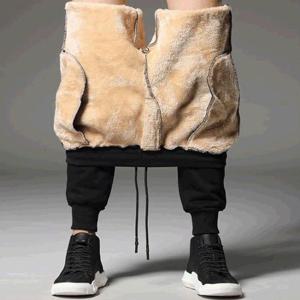 남자융털바지 속안 기모 빵빵한 한겨울 남성양털팬츠