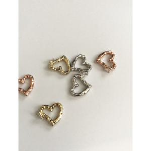 [폭스타일] 하트 스톤 볼드 이어커프 귀찌