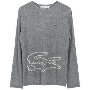 꼼데가르송 X 라코스테 그레이 로고 울 니트 FLN003W23 GREY