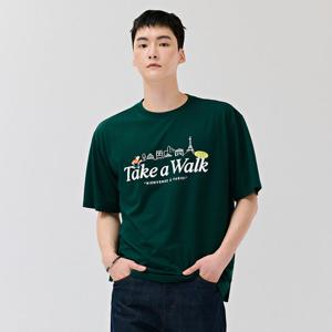 공용 캐릭터 그래픽 반팔 티셔츠-DCRU5845E0H