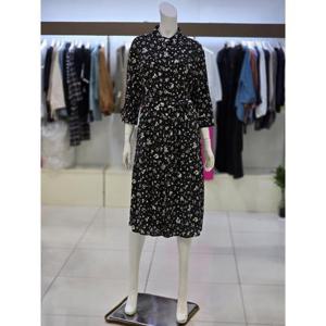 소고 트리아나 세이브존07 소고 트리아나 여성 하이넥 7부소매 프린트 롱 원피스 TJ2PA07