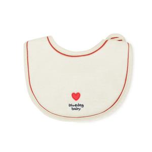 [블루독베이비8] FW24 하트테리라운드빕  HJ (44A7000405) (BLUEDOG BABY 유아 출산 백일 선물 도트 강아지