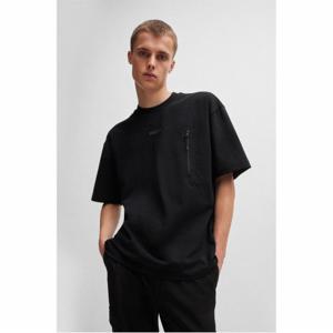 [공식][휴고] 정가  165,000  지퍼 디테일 반팔 티셔츠 오버핏 50516681_001