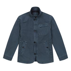 [페라로밀라노] (정가499000) 나일론 혼방 가먼트 다잉 자켓 터콰이즈블루 (A0CJ15347)