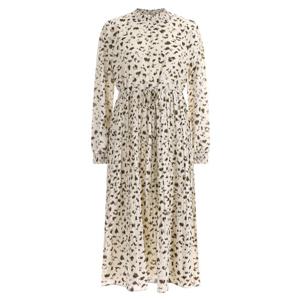 샵앤) 레오퍼드 여성 플리츠 롱원피스 CP-WDR-1641-아이보리