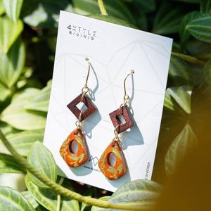 (핸드메이드) 내츄럴 우드 귀걸이