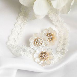 (폭스타일)(귀걸이+목걸이) 리네 플라워 세트