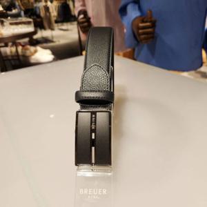 TE4FMBTAB104TGY 신상 브로이어 블루 그레이 남성 자동 벨트  (선물추천)블랙