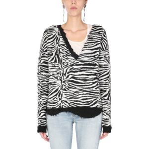 생로랑 지브라 브이넥 스웨터 646427_YA2PU1095