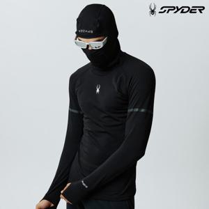 [스파이더] 남성 프로웹 러닝 기모 후드 티셔츠 SPIWCNHD231MBLK