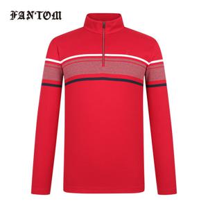 [팬텀] 남성 라인 배색 반집업 긴팔티셔츠 211D3TH106_RE