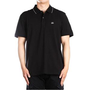 [CP컴퍼니] 24FW (17CMPL097A 005263W 999) 남성 카라 반팔 티셔