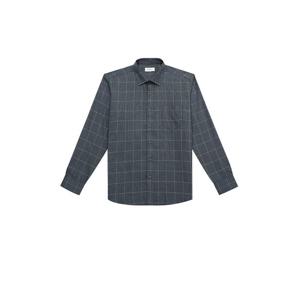 [BY파크랜드][오스틴리드]그리니시 블루 체크 기모셔츠_A2CL1321