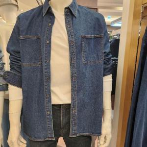 뱅뱅 HC15 뱅뱅 가을 빅사이즈 오버핏 스판 청 남방 BSKD60